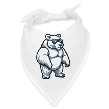 Eisbär Comic Cool - Bandana - Weiß - Vorne