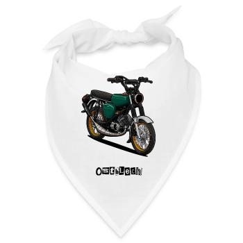 S51 (grün) // Illustration - Bandana - Weiß - Vorne