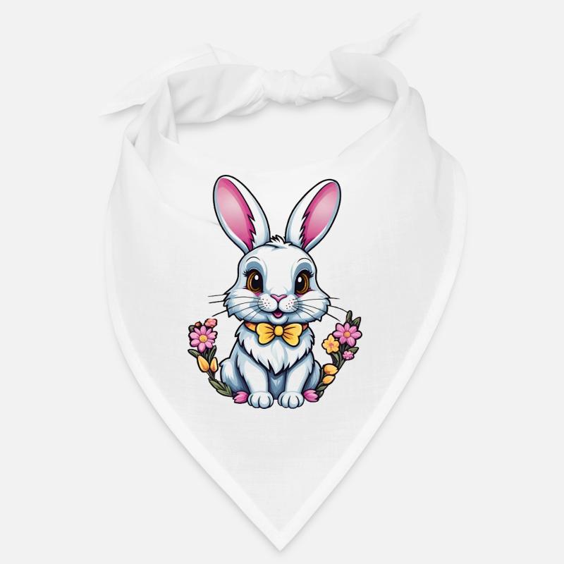 Bunny with flowers Bandana