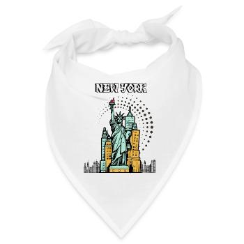New Yorker Ikone - Bandana - Weiß - Vorne