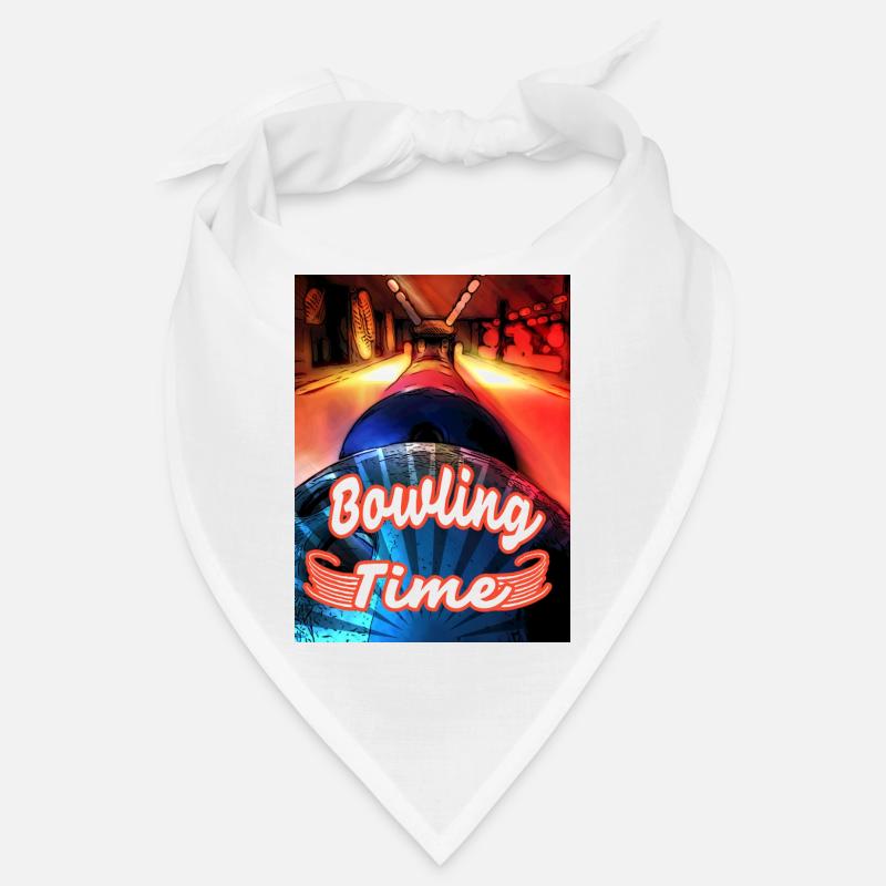 Son heure de bowling - Bandana - blanc