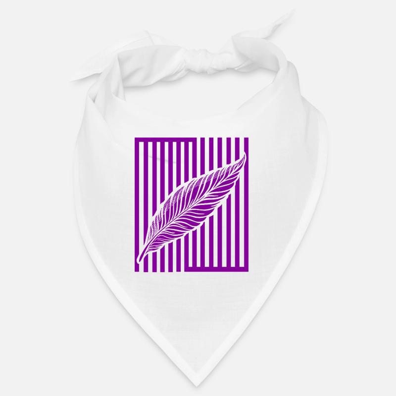 Feather on vertical bar Bandana
