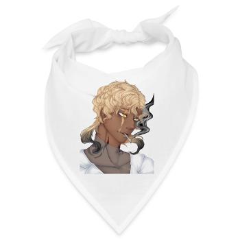 Smoking Guy - Bandana - Weiß - Vorne