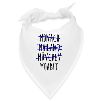 Monaco Mailand München Moabit - Berlin Tiergarten - Bandana - Weiß - Vorne