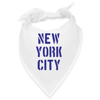 New York City - NYC - NY - Manhattan - Brooklyn - Bandana - Weiß - Vorne