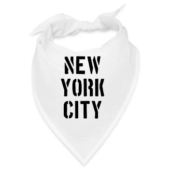 New York City - NYC - NY - Manhattan - Brooklyn - Bandana - Weiß - Vorne