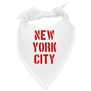 New York City - NYC - NY - Manhattan - Brooklyn - Bandana - Weiß - Vorne