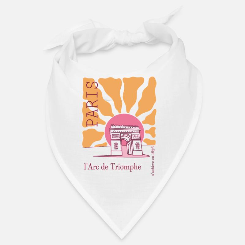 Frankreich arc de triomphe - Bandana - Weiß