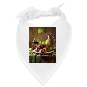 Rustikale Eleganz - Bandana - Weiß - Vorne