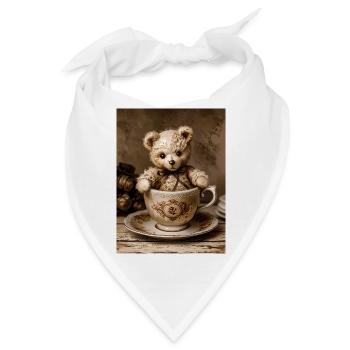 Der Hüter der Teetasse - Bandana - Weiß - Vorne