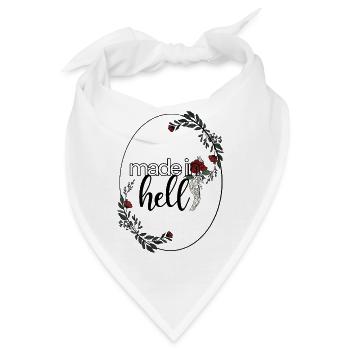 Made in hell - Bandana - Weiß - Vorne