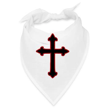 Kreuz Symbol Christentum - Bandana - Weiß - Vorne