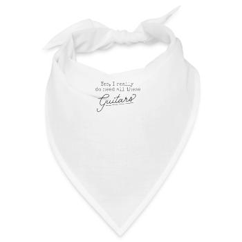 Lustiges Design für Gitarristen, humorvolle Phrase - Bandana - Weiß - Vorne