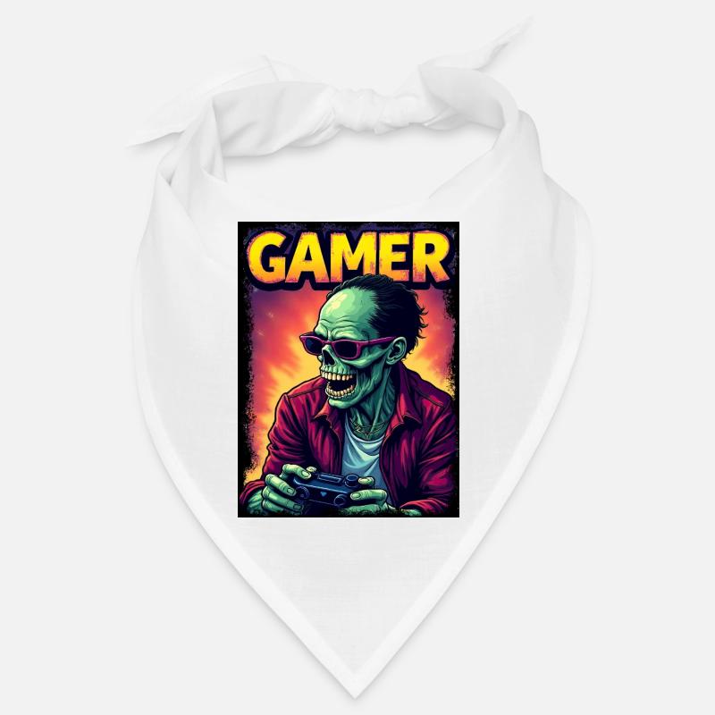 Zombie Gamer mit Controller Bandana