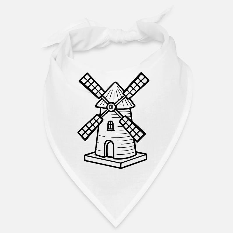 Moulin à vent symbole moulin Bandana