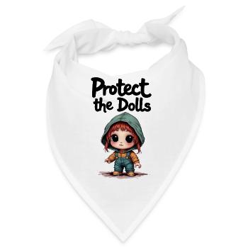 Protect the Dolls - Süße Botschaft - Bandana - Weiß - Vorne