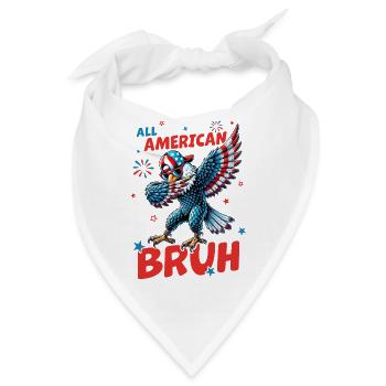 All American Bruh - Bandana - Weiß - Vorne