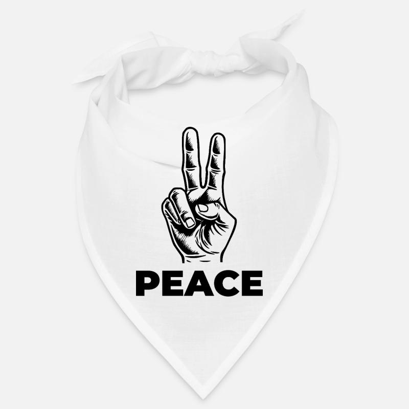 Peace – Statement mit Handzeichen Bandana