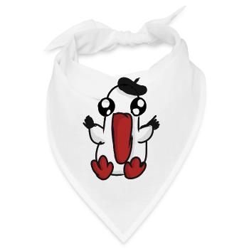 Monsieur Baguette - Bandana - Weiß - Vorne