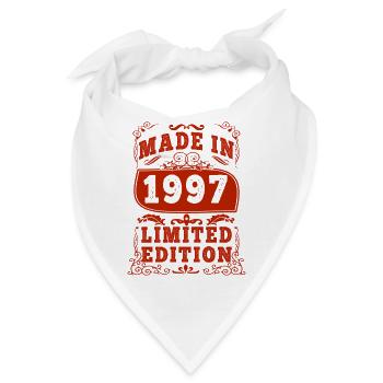 1997 Geburtstag 1997 Jahrgang 1997 Geburtstag - Bandana - Weiß - Vorne