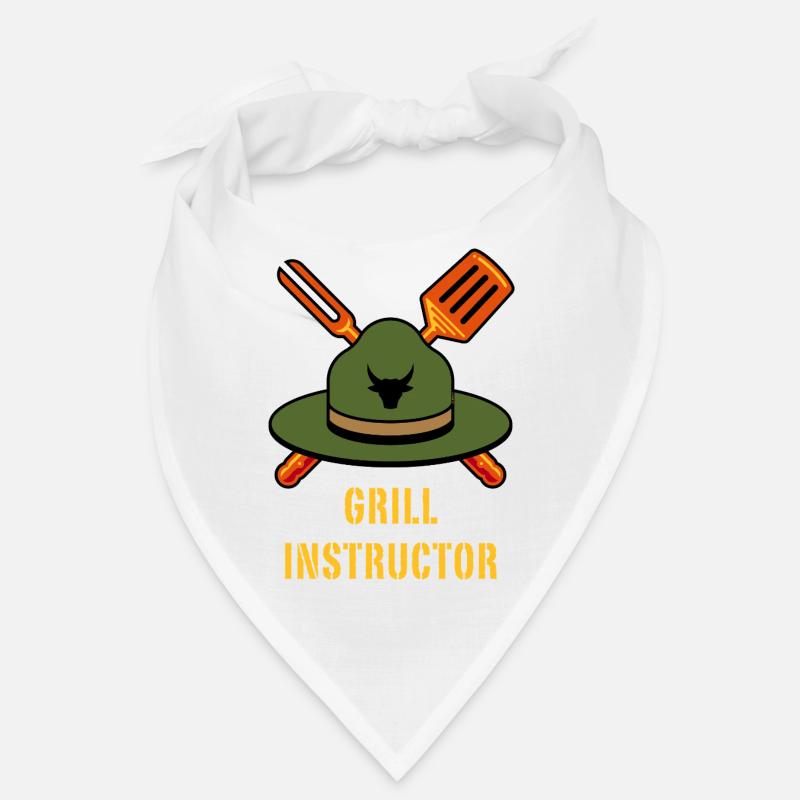 Grill Instructor (Grilling BBQ Barbecue Hat / NEG) Bandana