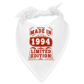1994 Geburtstag 1994 Jahrgang 1994 Geburtstag - Bandana - Weiß - Vorne