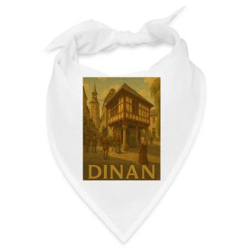 Mittelalterliches Stadtleben in Dinan - Bandana - Weiß - Vorne