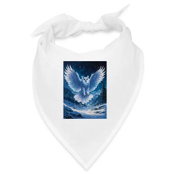 Schnee-Eule - Bandana - Weiß - Vorne