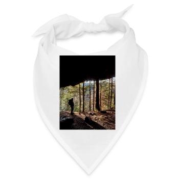 Waldwanderer Naturkunst Design - Bandana - Weiß - Vorne