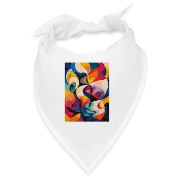 Die Kunst der Kurven - Bandana - Weiß - Vorne