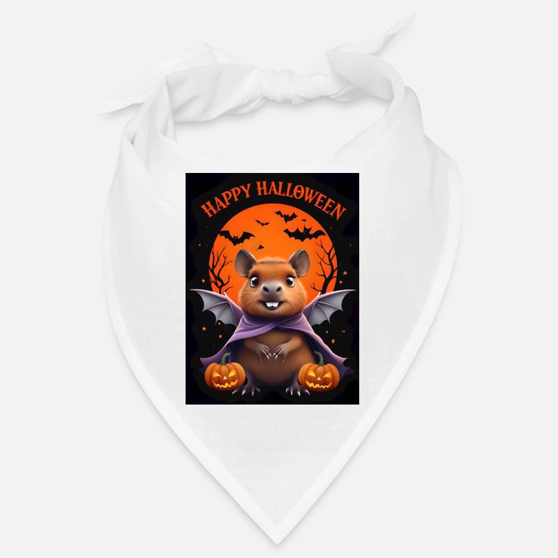 Halloween Capybara Ghost Gift Idea Bandana