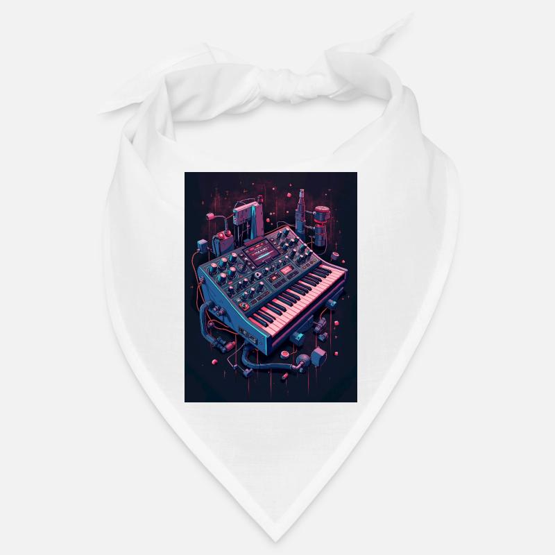 Futuristic Analog Synthesizer Bandana