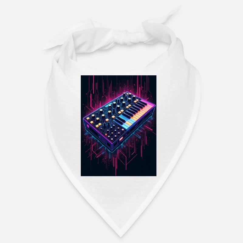 Futuristic synthesizer design Bandana