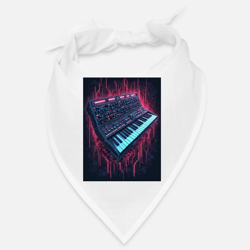Conception musicale de synthétiseur de néon Bandana
