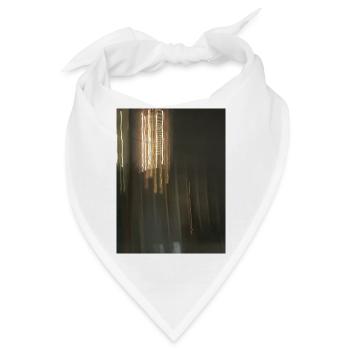 Abstrakte Lichtreflexe bei Nacht - Bandana - Weiß - Vorne