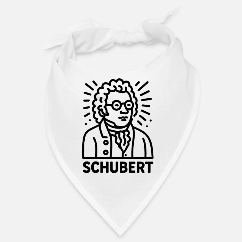 Franz Schubert - Bandana - Weiß