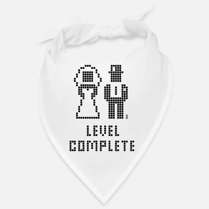 Level Complete (Hochzeit / JGA / Pixel / B) Bandana
