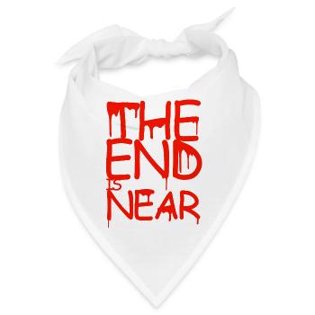 The End Is Near – Blood Edition - Bandana - Weiß - Vorne