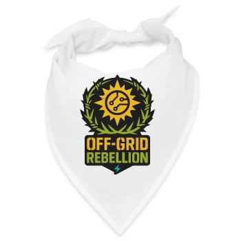 Off-Grid Rebellion - Bandana - Weiß - Vorne