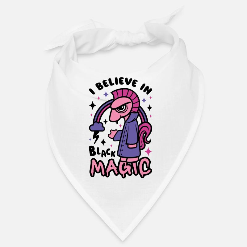 Grumpy Dark Pony Believes in Black Magic Bandana
