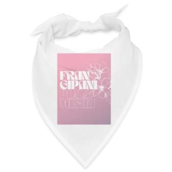 Frangipani Plus Mera Blumenmuster - Bandana - Weiß - Vorne