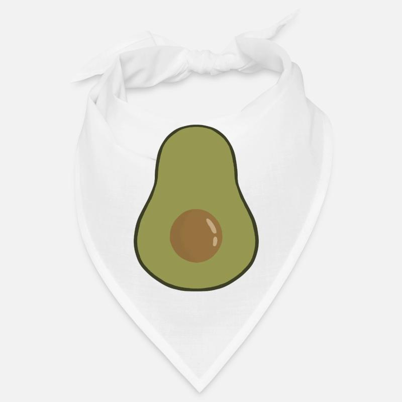 Vibrant Avocado Fruit Illustration Bandana
