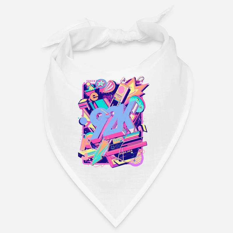 Neon 90er Retro Teaser Y2K Bandana