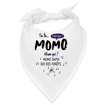 Momo Mohamed Mohammed Name Geburtstagsgeschenk - Bandana - Weiß - Vorne