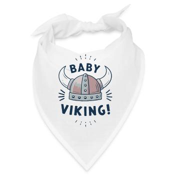 Wikinger Babyhelm mit humorvollem Text - Bandana - Weiß - Vorne
