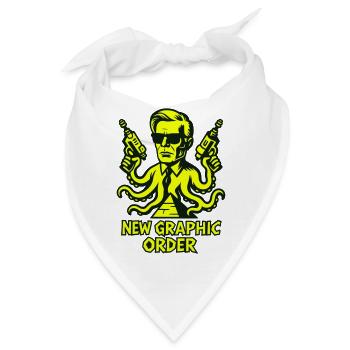 NGO Agent mit Tentakeln - Bandana - Weiß - Vorne