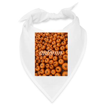 Herbst Autumn pumpkin - Bandana - Weiß - Vorne