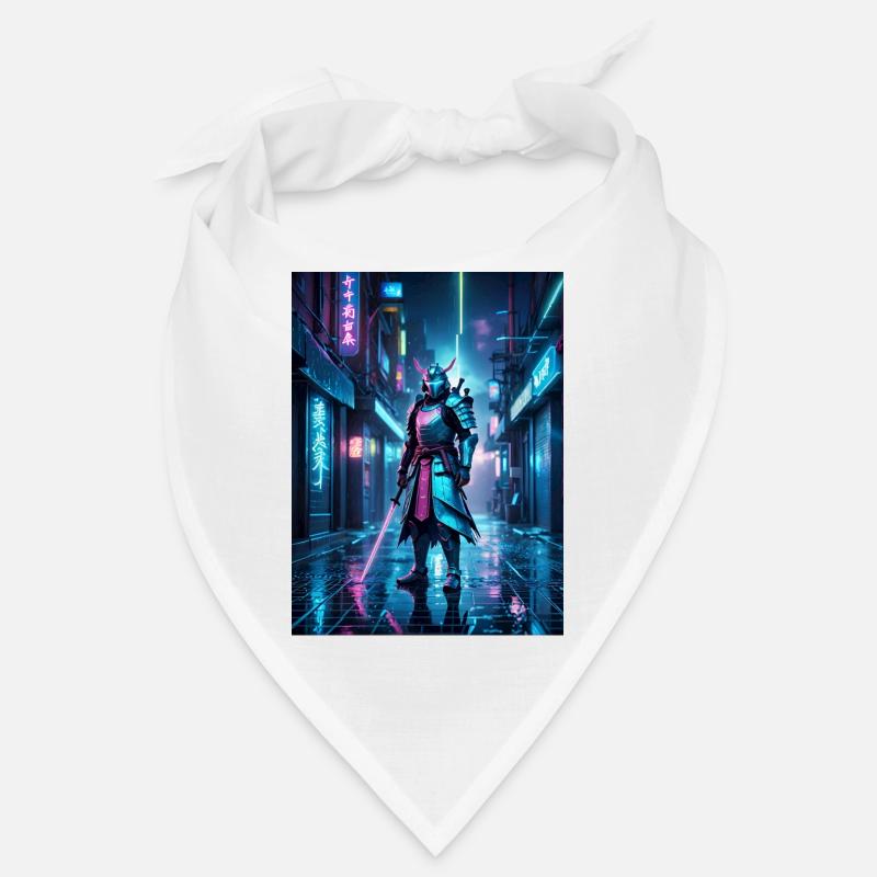 Neon-Samurai der Nacht Bandana