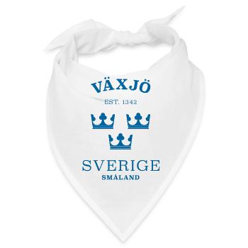 Växjö Sverige Schweden - Bandana - Weiß - Vorne