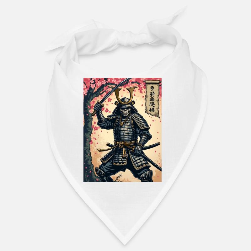 Skeleton Samurai in the Cherry Blossom Forest Bandana